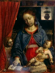 Madonna mit Kind und einem Engel